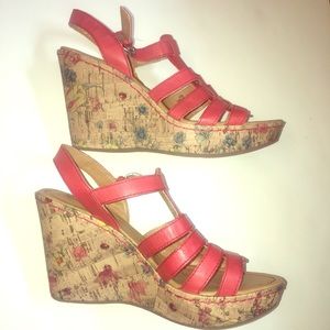 boc wedge sandals NWOT